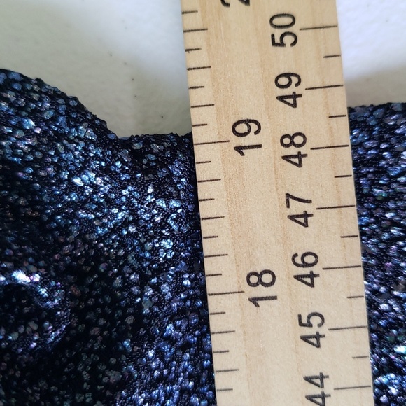 Clara Sun Woo Tunic Top Women Medium Multicolor Cold Shoulder Lagenlook Sparkle - Picture 12 of 14